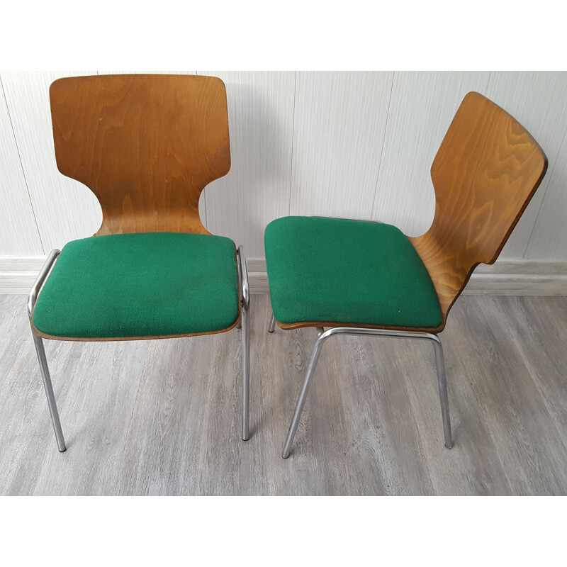 Pair of vintage chairs from Duba, Scandinavian 1970s