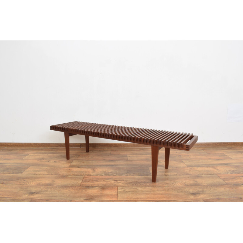 Vintage Teak Bench, Danish 1960s