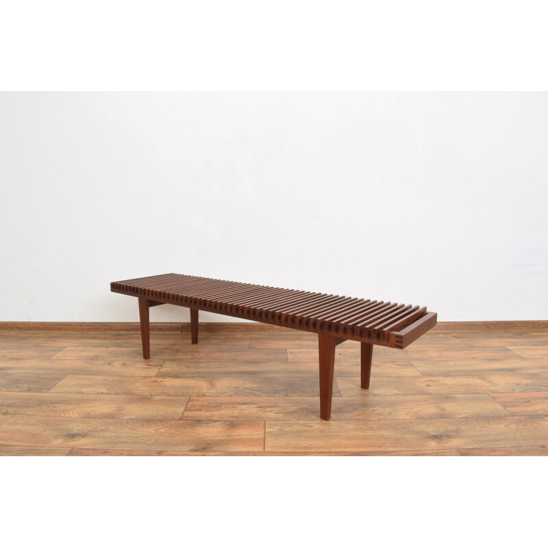 Vintage Teak Bench, Danish 1960s