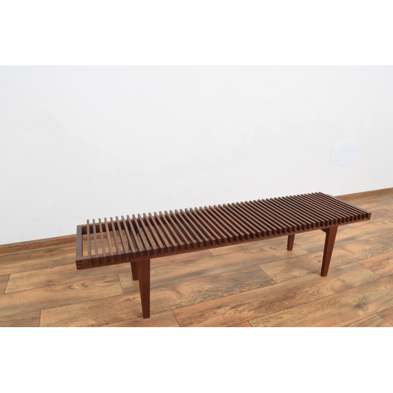 Vintage Teak Bench, Danish 1960s