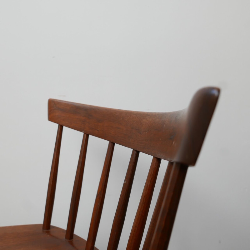 Tabouret de bar vintage en noyer de George Nakashima, Américain 1960