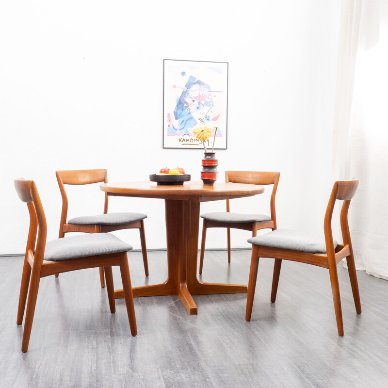 Vintage dining table teak, Danish 1970s