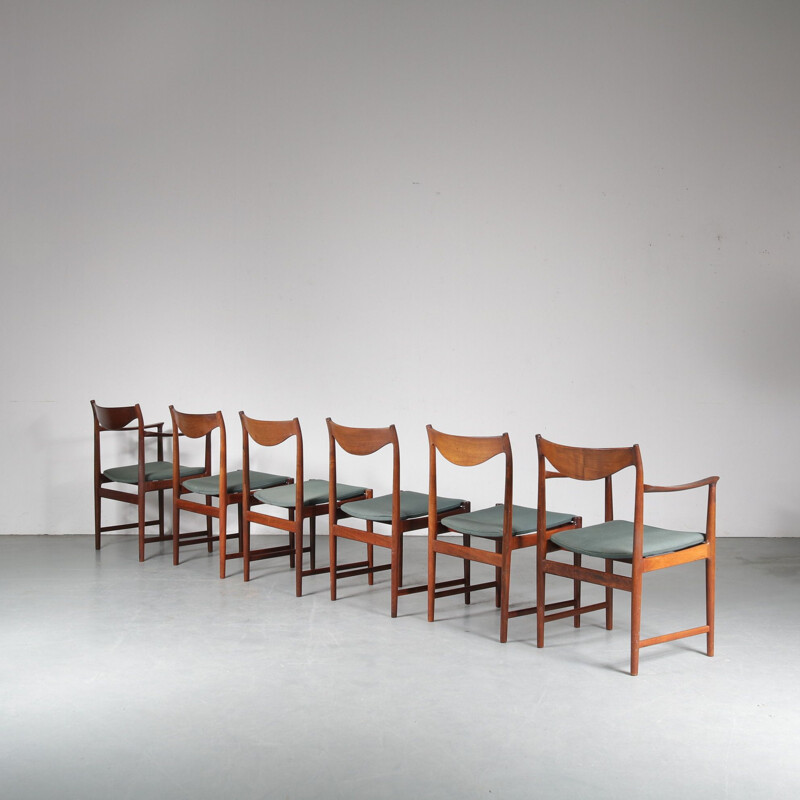 Lot de 6 chaises vintage par Torbjorn Afdal pour Nesjestranda Mobelfabrik, Norvège 1960