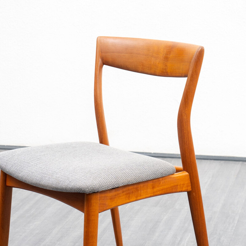 Pair of vintage teak chairs, Scandinavian 1960s