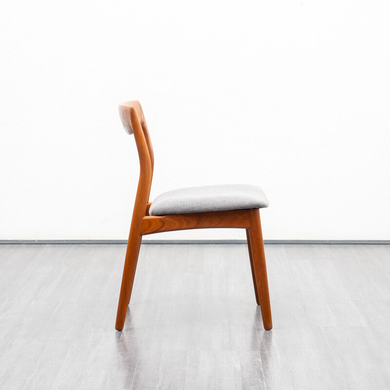 Pair of vintage teak chairs, Scandinavian 1960s