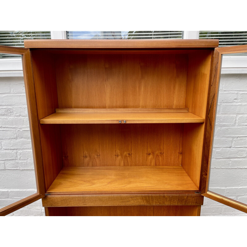 Vintage Wall Unit Bookcase Display Cabinet