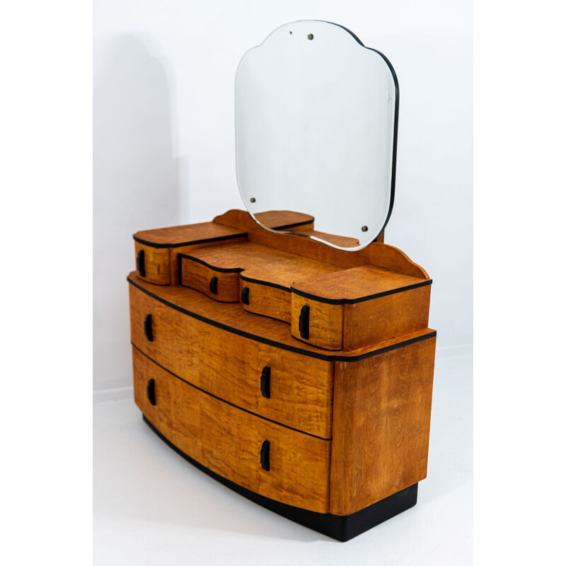 Vintage Dressing Table by Jindrich Halabala for UP Závody 1950s