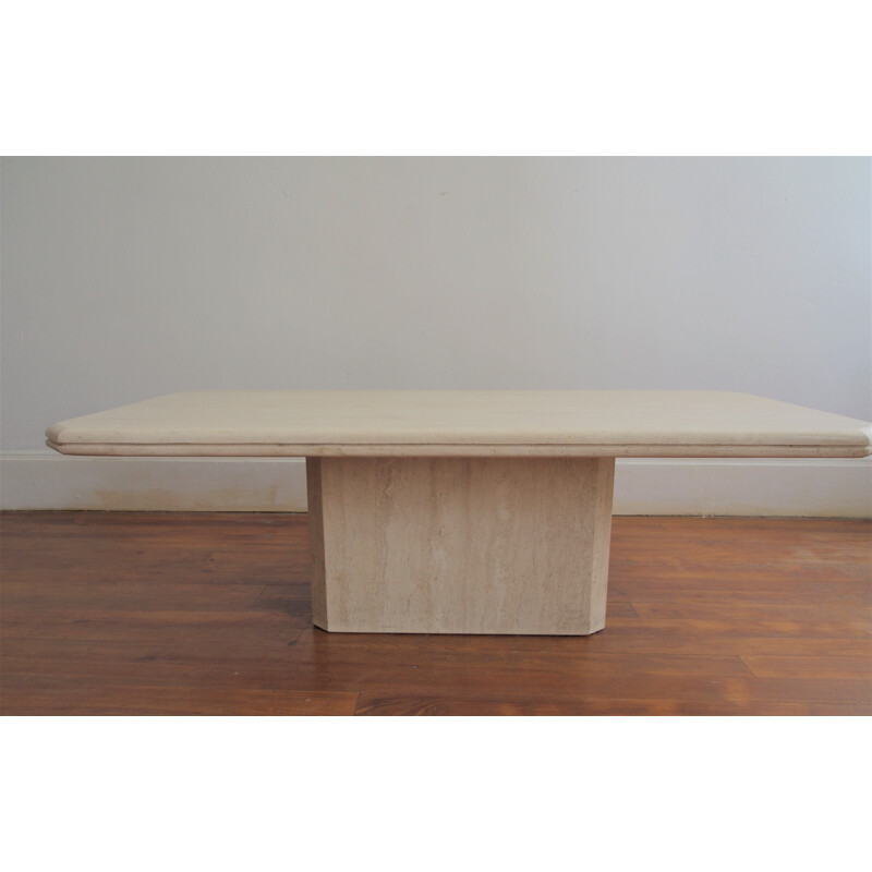 Vintage travertine coffee table