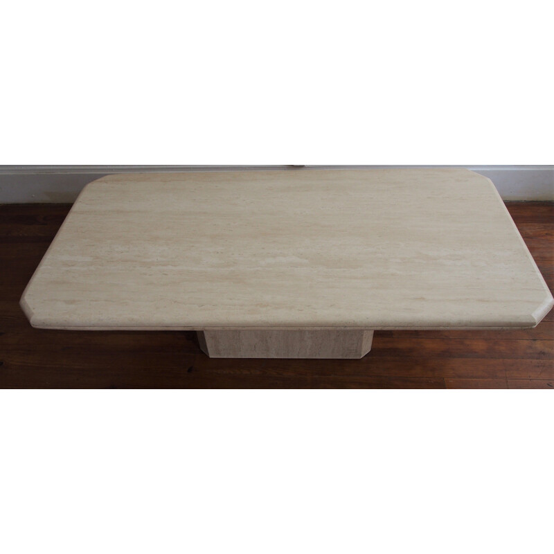 Vintage travertine coffee table