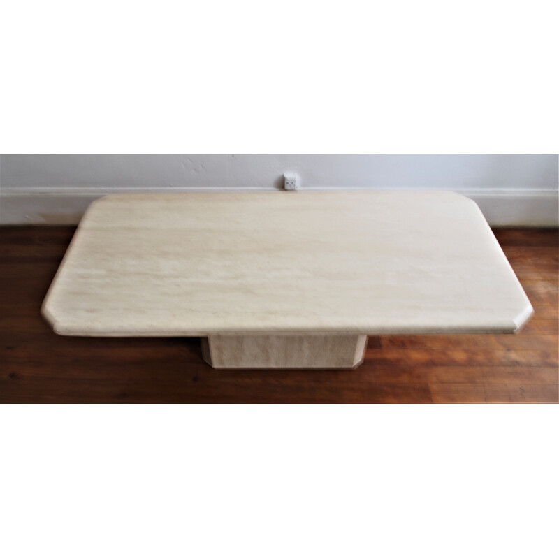 Vintage travertine coffee table