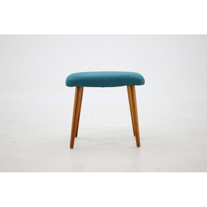 Vintage Beech Stool, Danish 1950s