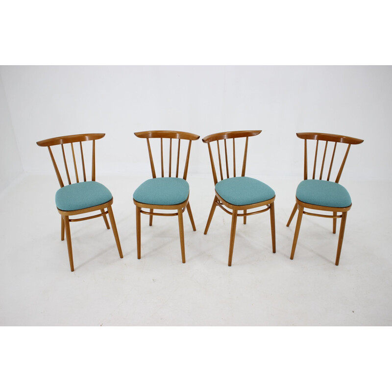 Lot de 4 chaises vintage par Tatra, Tchécoslovaquie 1960