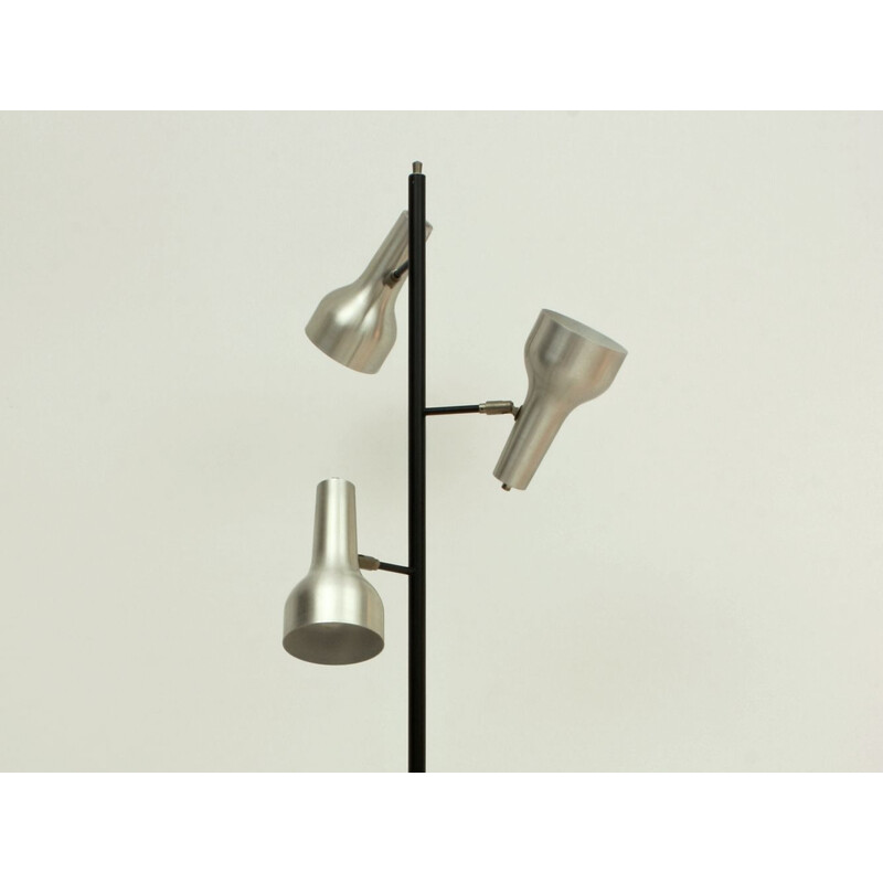 Vintage 3 arm floor lamp in chrome, Netherlands 1960