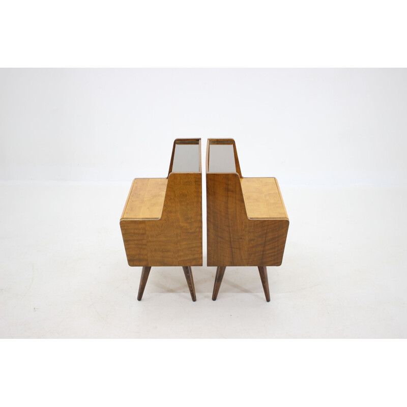 Vintage Bedside Tables, Czechoslovakia 1960s