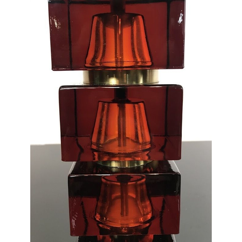 Pair of vintage table lamps by Carl Fagerlund for Orrefors, 1960