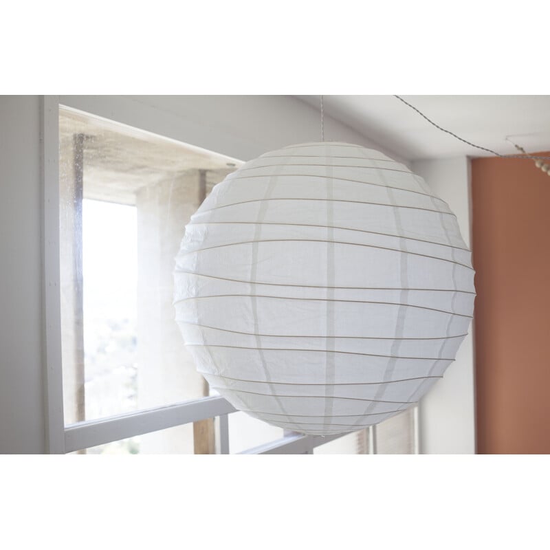 Vintage bamboo ball lamp, Japan 1980