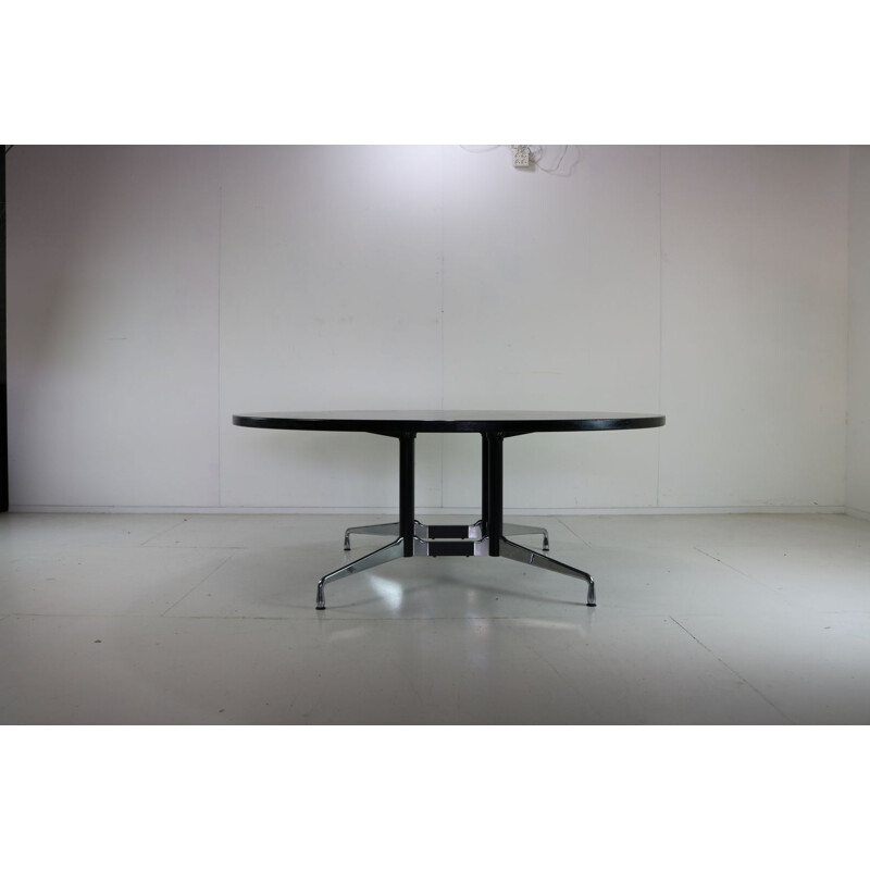 Large vintage round segemented table by Charles Eames