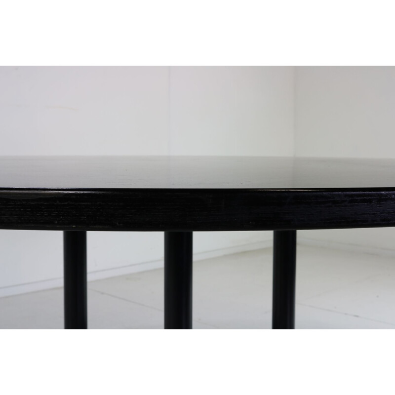 Grande table vintage ronde segemented de Charles Eames