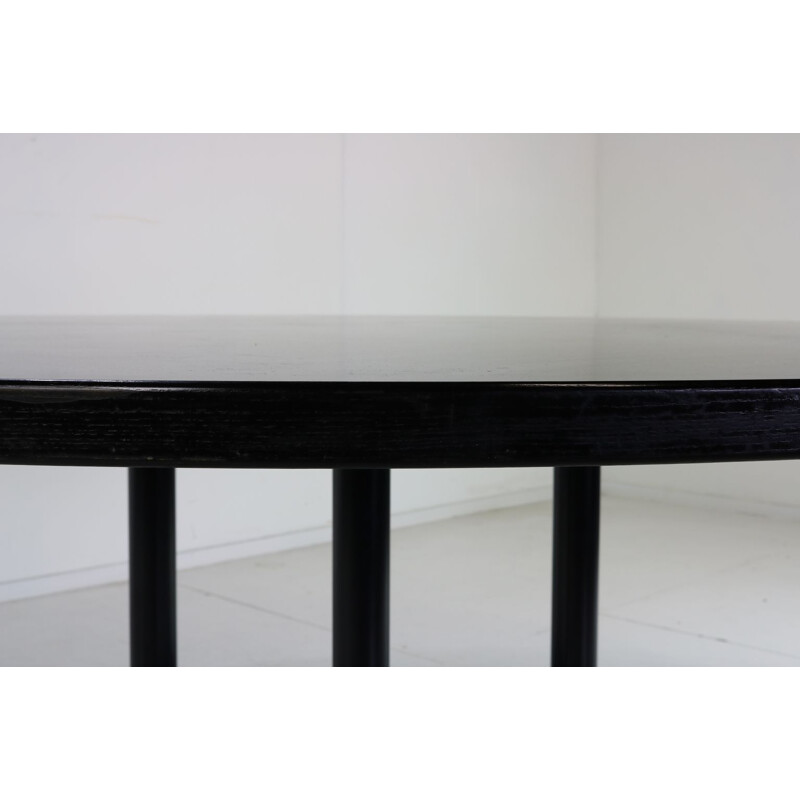 Large vintage round segemented table by Charles Eames