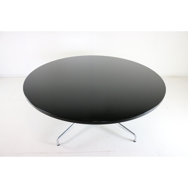 Large vintage round segemented table by Charles Eames