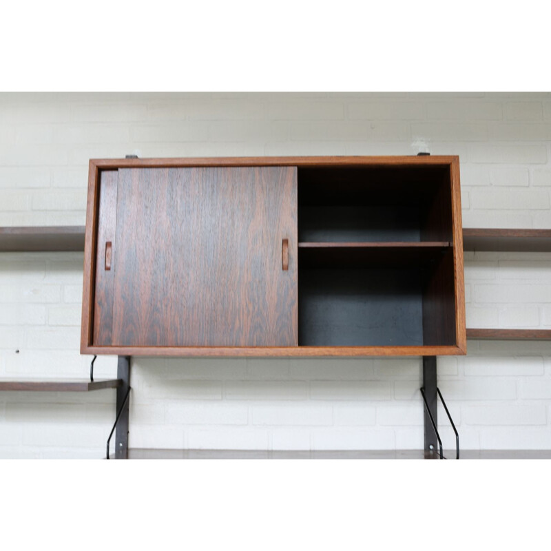 Vintage rosewood wall system by Cadovius for Royal Denmark