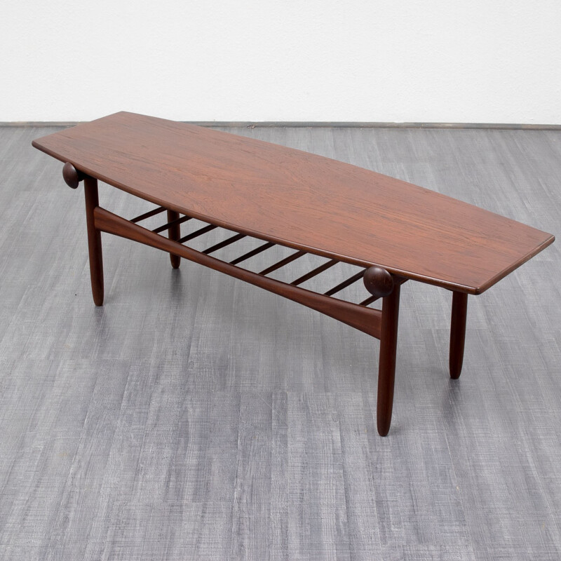 Scandinavian teak coffee table - 1960s