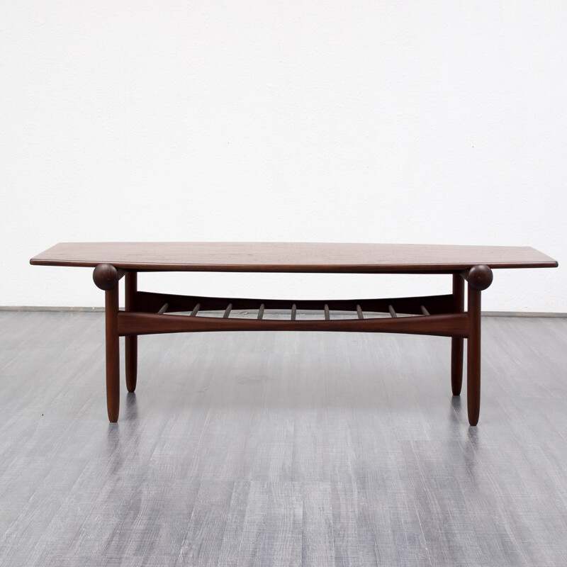 Scandinavian teak coffee table - 1960s