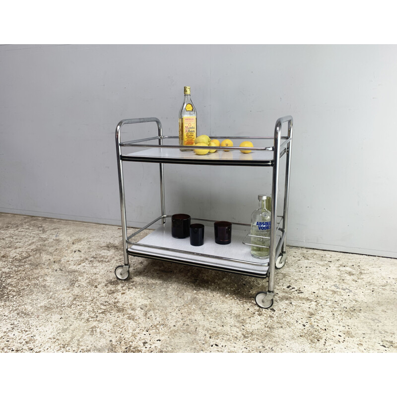 Vintage Formica drinks trolley 1960s