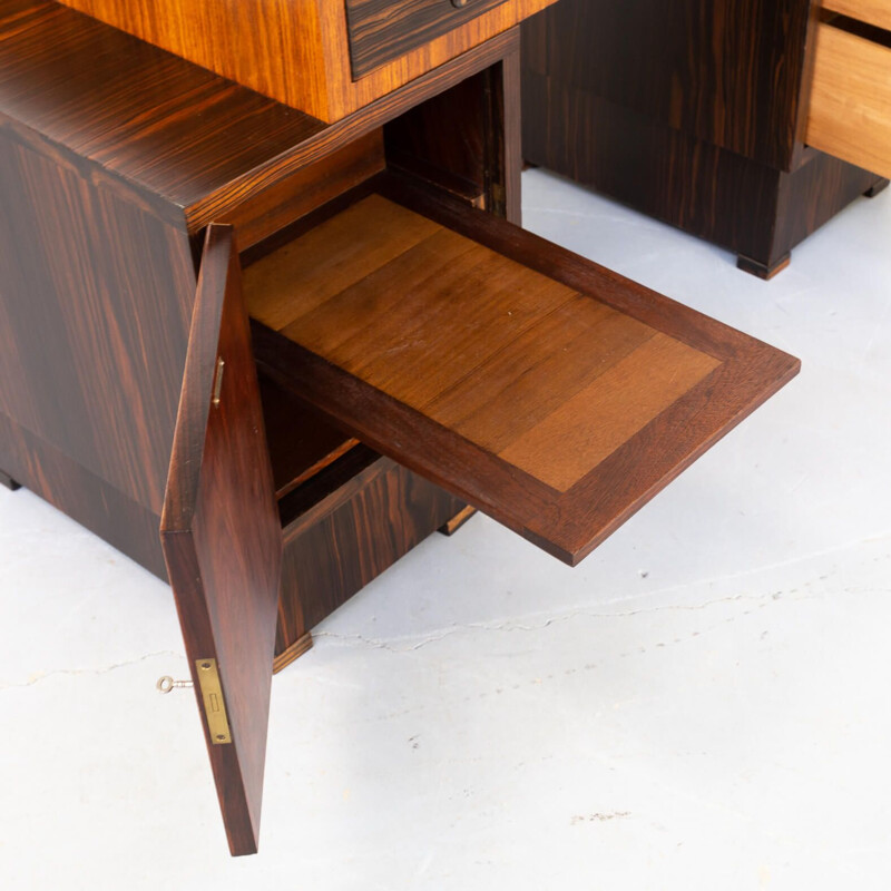 Vintage writing desk from Amsterdam school 1950s