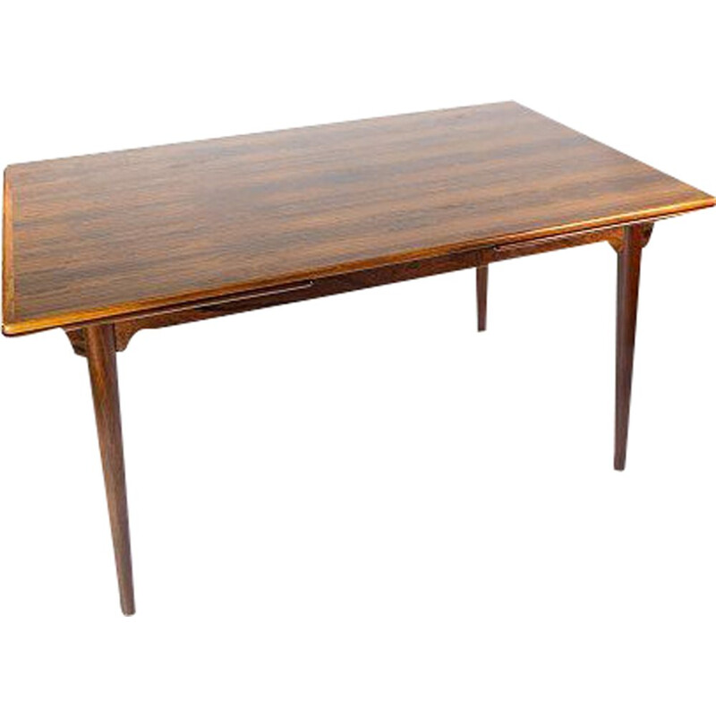 Table vintage en palissandre avec extensions par Arne Vodder, 1960