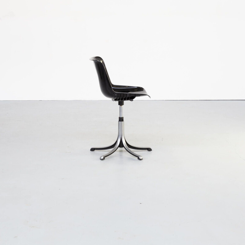 Paire de chaises de bureau vintage Osvaldo Borsani "modus" pour Tecno 1970