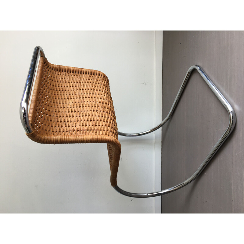 Vintage MR10 Rattan Chair by Mies van der Rohe 1970s