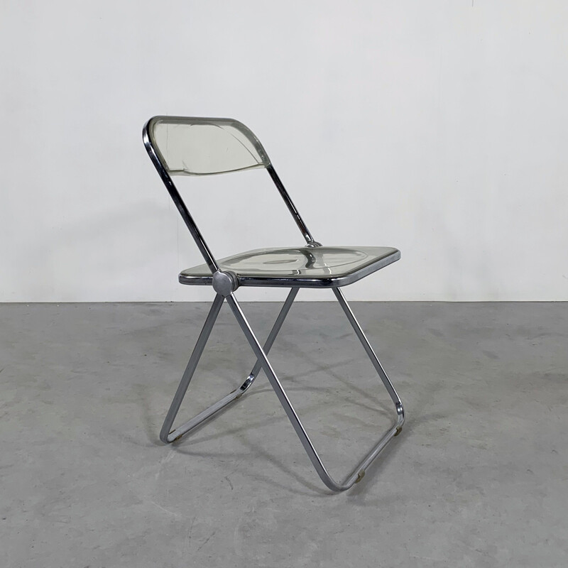 Vintage Lucite Plia folding chair by Giancarlo Piretti for Castelli 1960s