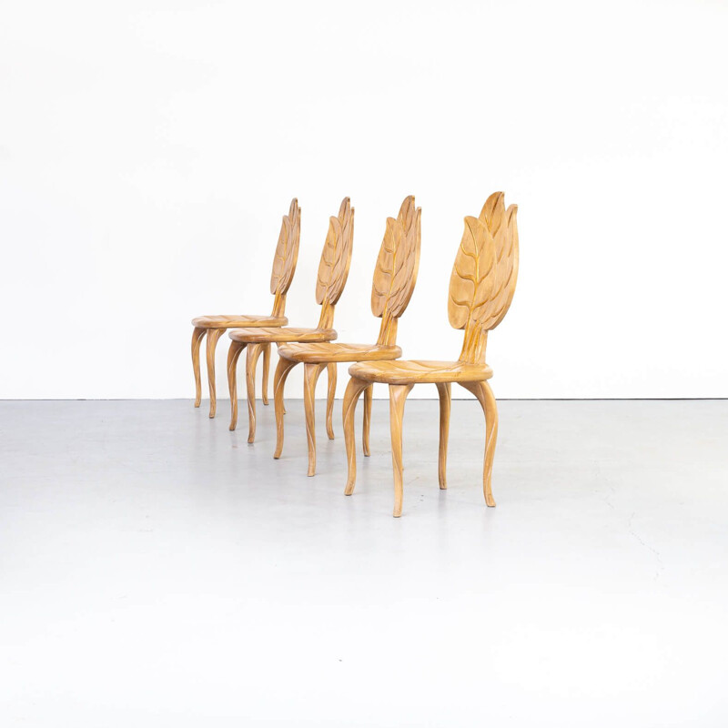 Set van 4 vintage stoelen van Bartolozzi