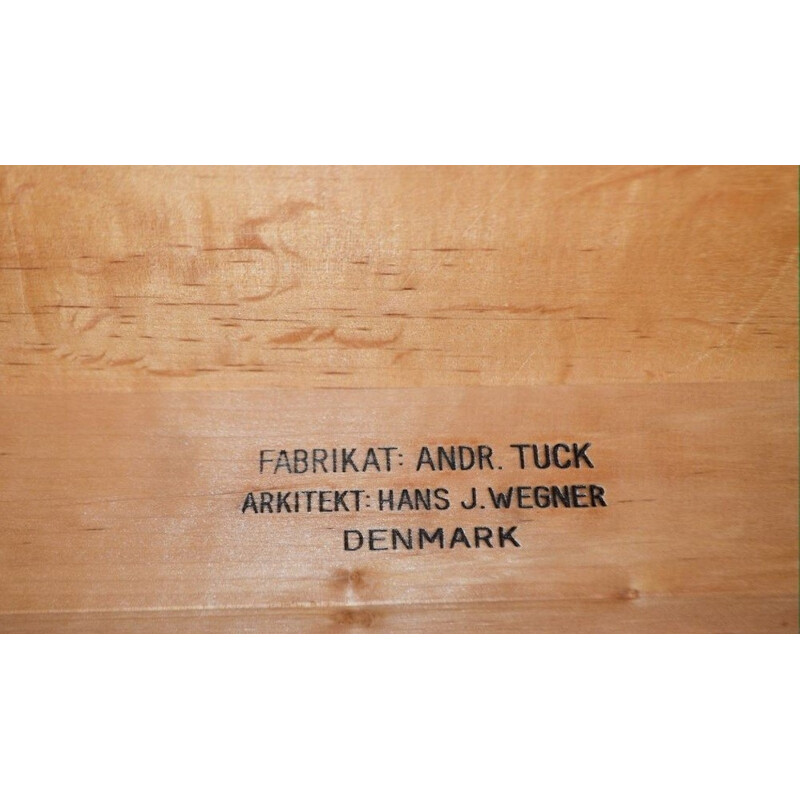 Table à rallonges "AT-312" Andreas Tuck en teck et chêne, Hans J. WEGNER - 1960 