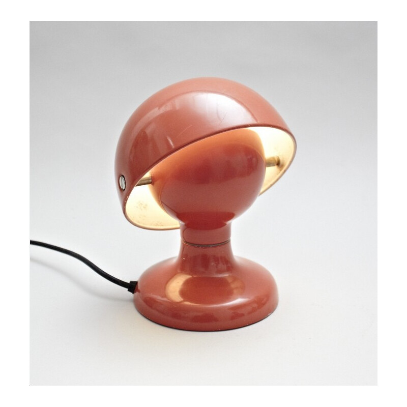 Lampe vintage rouge corail, Tobia SCARPA - années 60
