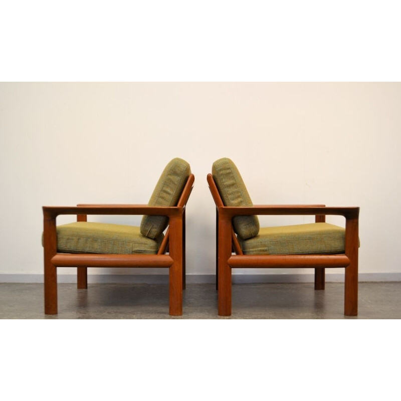 Paire de fauteuils scandinaves Komfort en teck, Sven ELLEKAER - 1960 