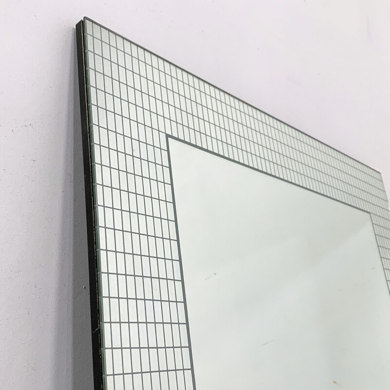 Vintage Wall Mirror by Eugenio Carmi 1980s