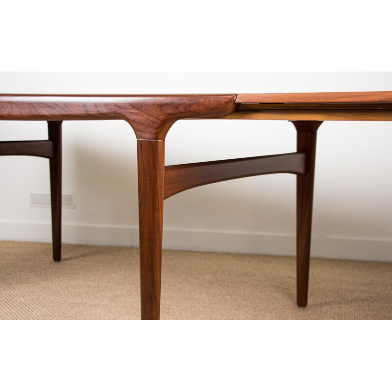 Vintage teak dining table by Johannes Andersen for Uldum Mobelfabrik, Danish 1960s