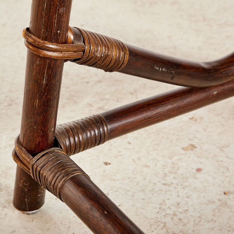 Vintage Bamboo Bar Stool