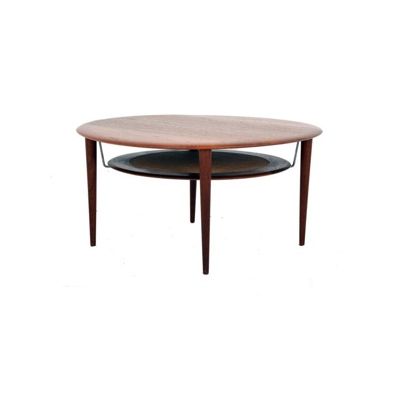 Round coffee table "FD 515" in teak, Peter HVIDT et Orla MOLGAARD NIELSEN - 1950s