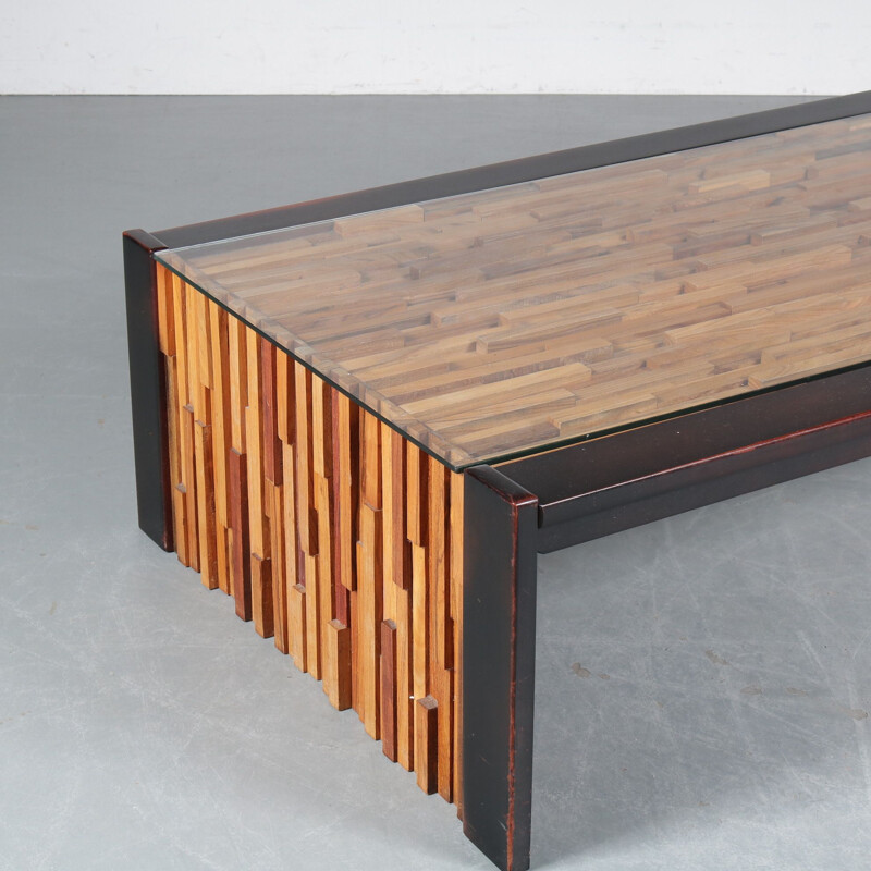 Vintage Percival Lafer Rectangular Coffee Table, Brazil 1960s