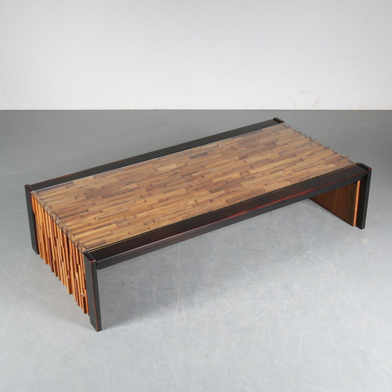 Vintage Percival Lafer Rectangular Coffee Table, Brazil 1960s