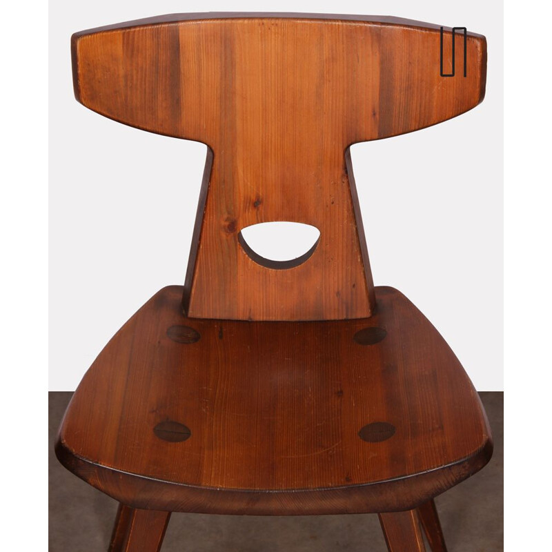 Vintage pine chair by Jacob Kielland-Brandt for I. Christiansen 1960s