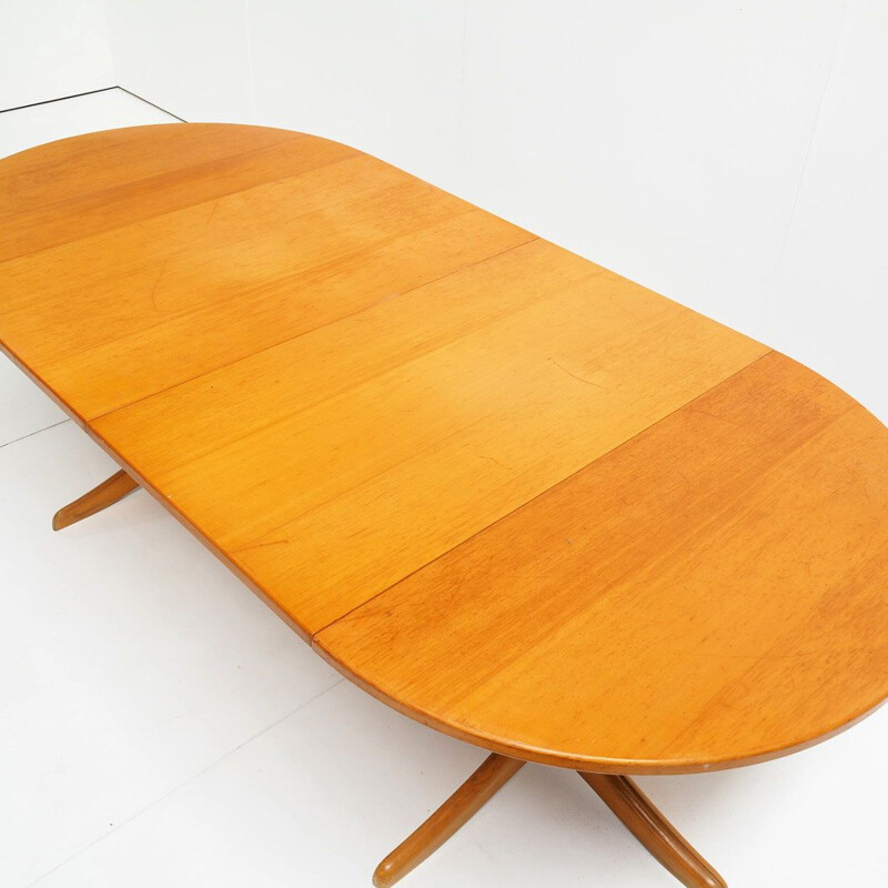 Vintage XL extendable table by Thonet with beautiful wear and tear 1970s