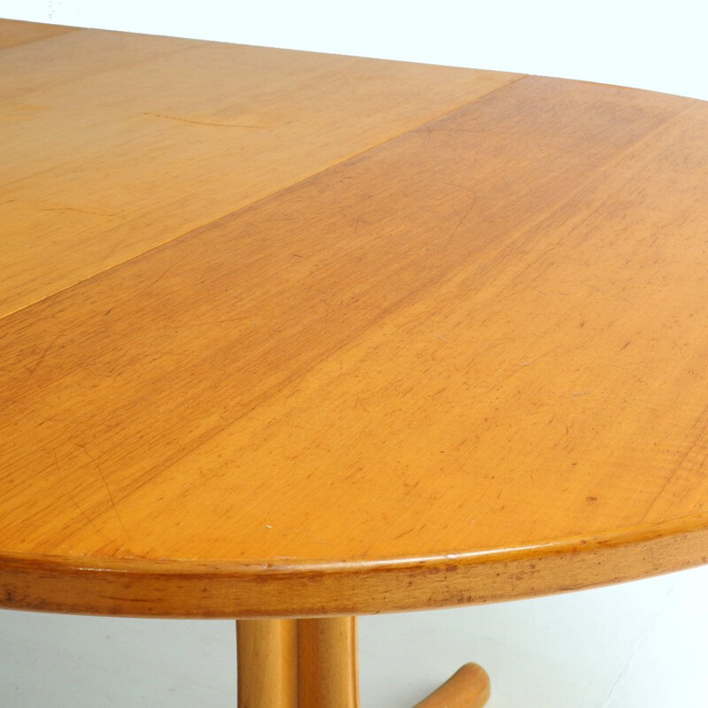 Table vintage extensible XL de Thonet avec une belle usure 1970