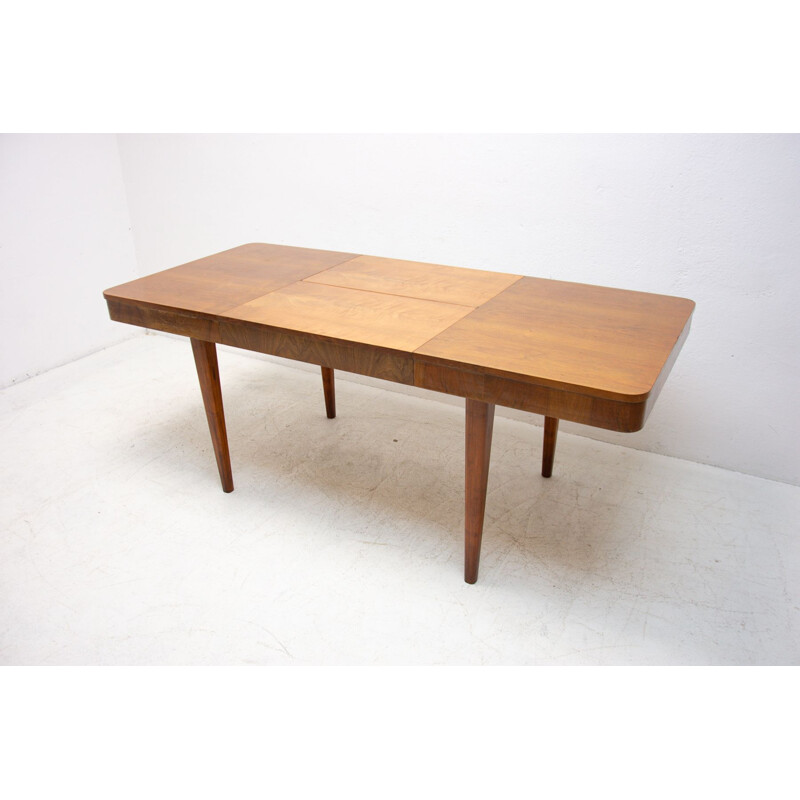 Vintage adjustable Dining Table by Jindřich Halabala, Czechoslovakia 1950s