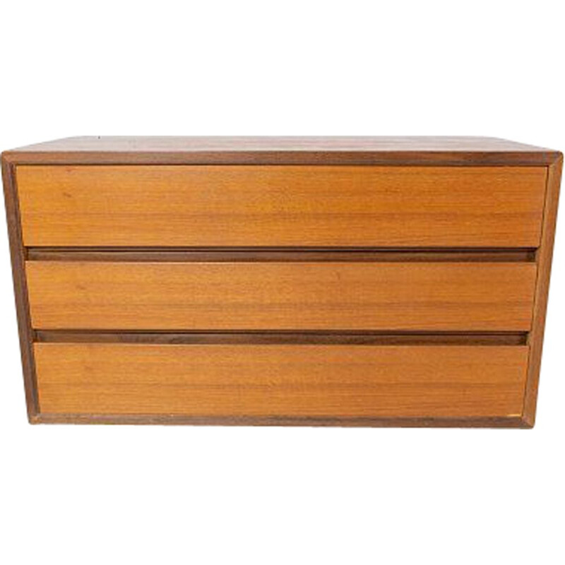 Vintage teak Wall mounted cabinet, Danish 1960s