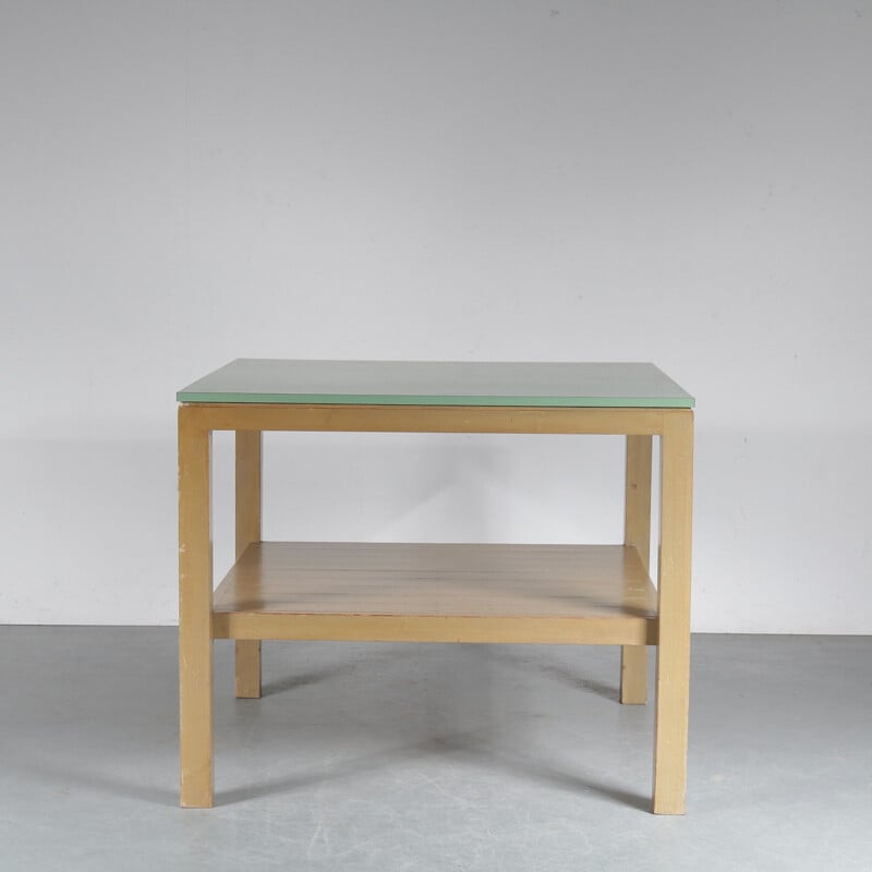 Table de travail vintage en bois par Dom Hans van der Laan, Pays-Bas 1970