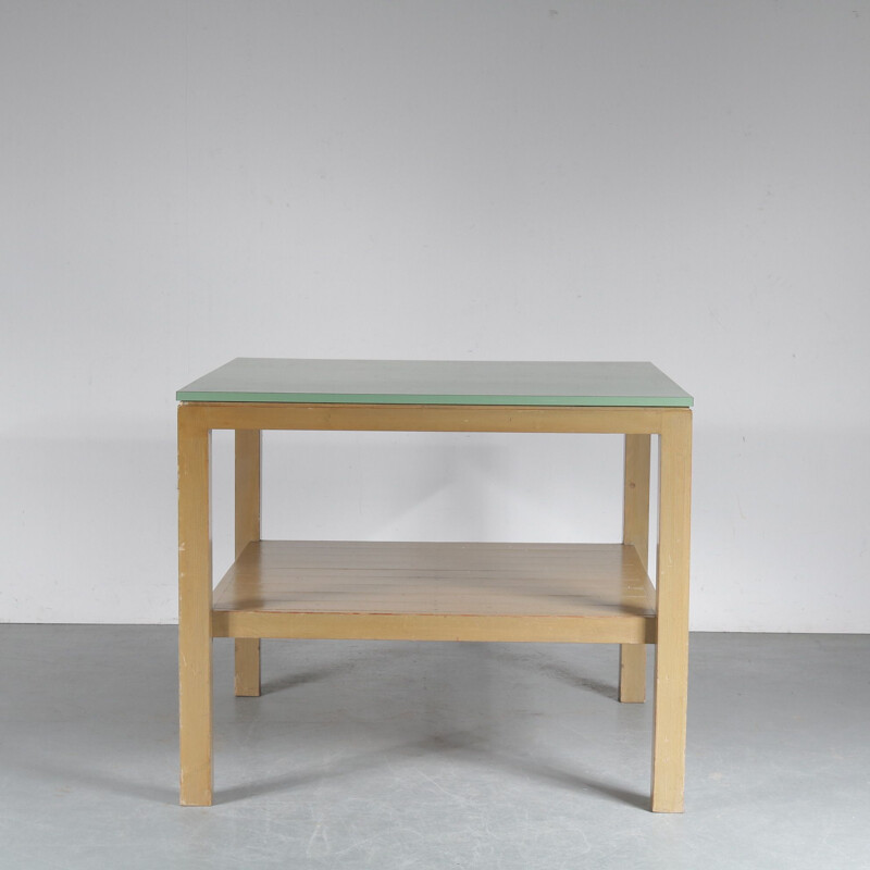 Vintage wooden work table by Dom Hans van der Laan, Netherlands 1970